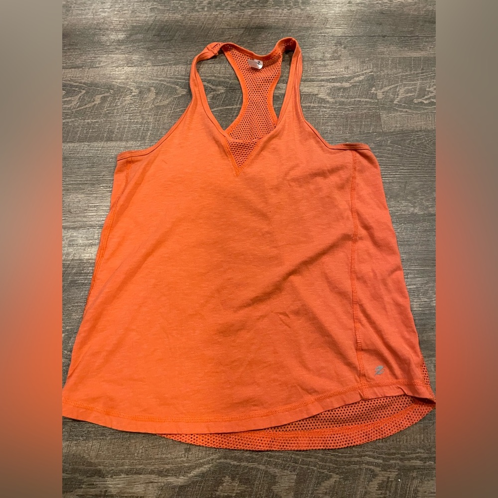Women’s orange athletic tank top